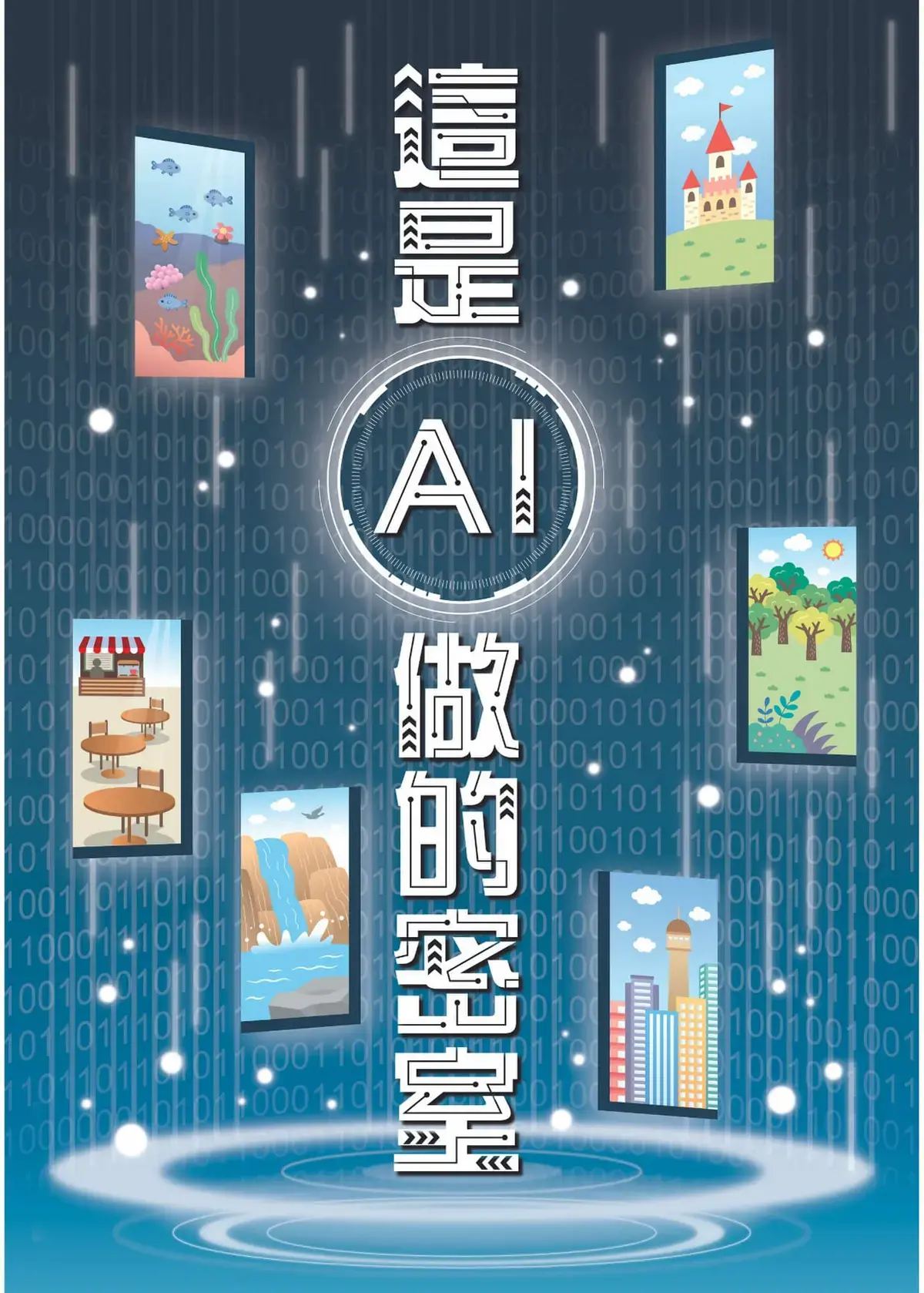這是AI做的密室主題封面